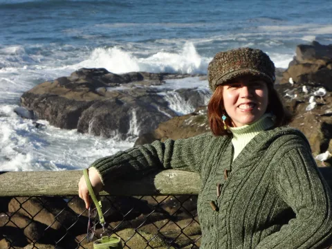 Dana Houston Jackson on a coastal hike
